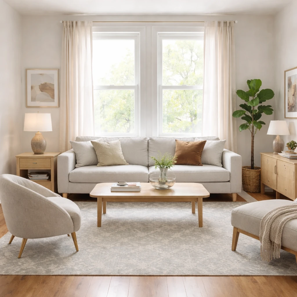 A room updated with selected swaps