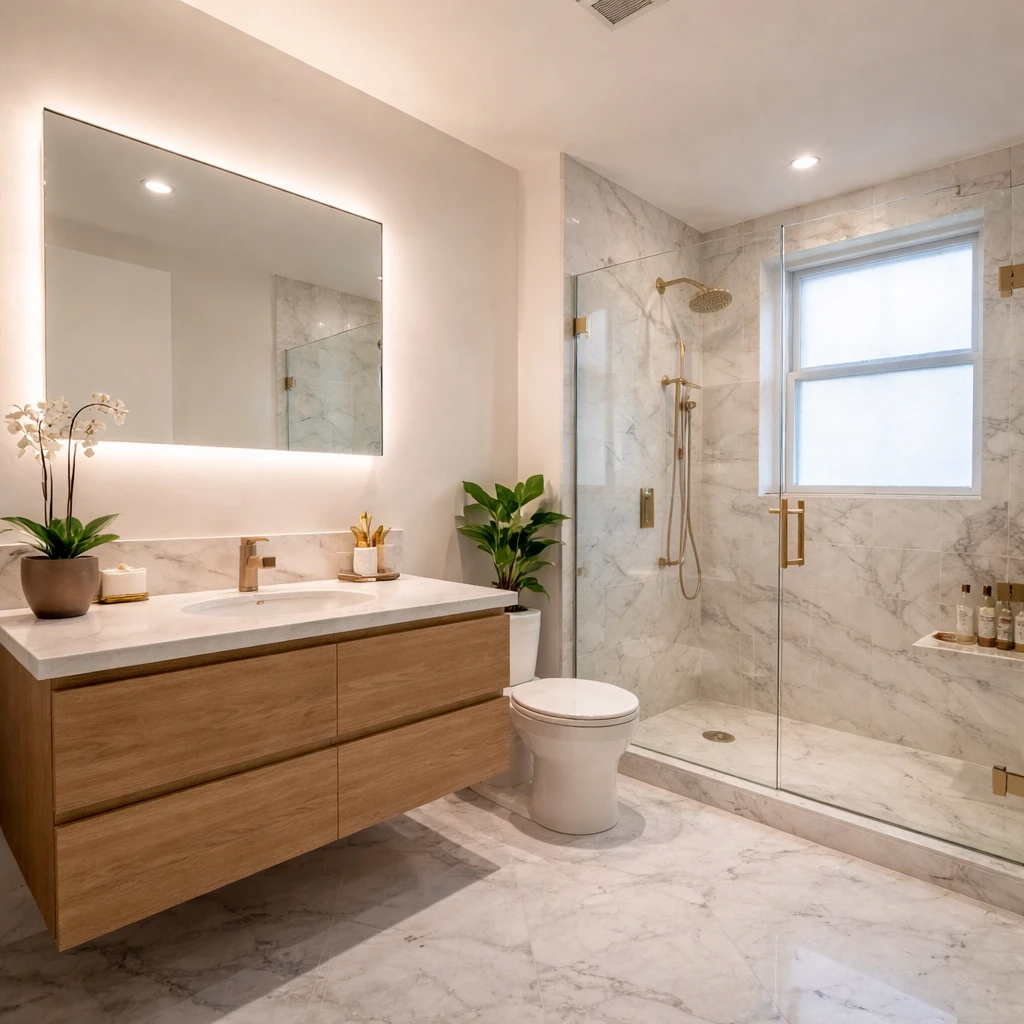 Luxury Bathroom - After