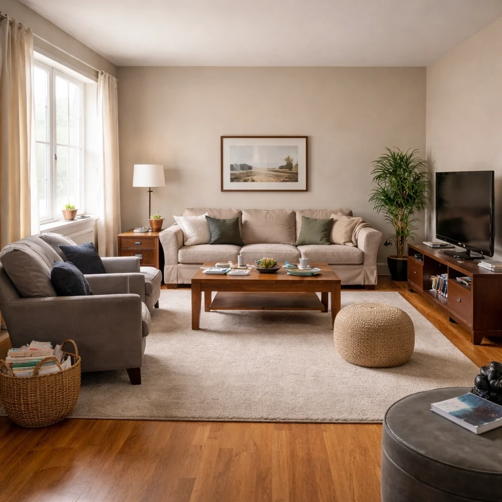 AI Furniture Placement for Real Rooms after