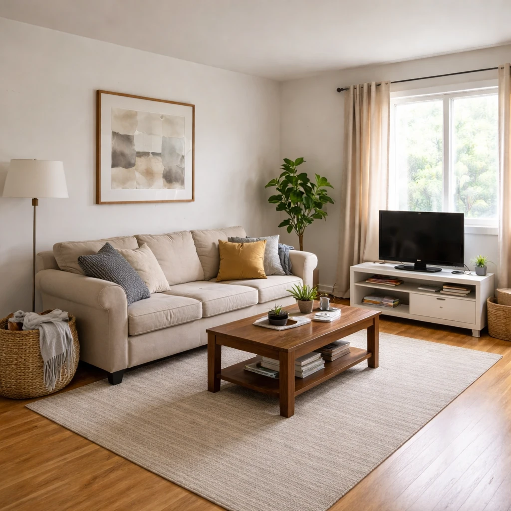 How to Set Up an Airbnb Living Room Guests Love after
